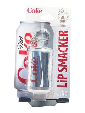 Lip Smacker Diet Coke Lip Balm Keychain 0.26 oz - NIB*